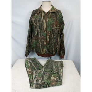 Vintage 90s Ocoee Camo Hunting Set Jacket XL Pants 38 Made in USA 2-Piece Huntin
